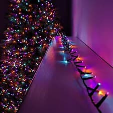 Image of 25m 1000 LED TreeBrights Christmas String Lights with Timer in Rainbow
