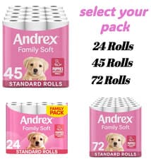 Image of Andrex Family Soft Toilet Tissue 45 Rolls (Previously Andrex Gentle Clean)
