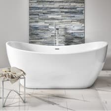 Image of Modern Double Ended Freestanding Bath 1700 x 800