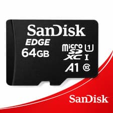 Image of SanDisk Edge Micro SD 64GB A1 Class 10 SDHC SDXC Memory Card Drones Phones UHS-1
