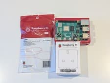 Image of Raspberry Pi 4 Model B 4GB RAM, Official UK Power Supply & Micro HDMI Adapter