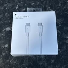Image of GENUINE APPLE A1896 THUNDERBOLT 3 USB‑C CABLE 0.8M OFFICIAL