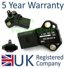 Image of MAP Manifold Pressure Turbo Sensor 0281002399 038906051B VW Audi Skoda SEAT
