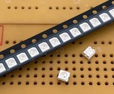 Image of Red & Green PLCC4 SMD Bi-Colour LED 55mcd 170° Fairchild QTLP670C-74 Multi Qty
