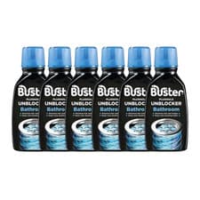 Image of 6 X Buster Bathroom Sink Drain Plughole Unblocker 300ml Powerful Cleaner UK