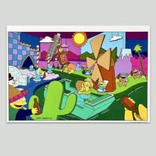 Image of The Simpsons 2007 PROMO Video Game Merchandise Rare Xbox 360 PS2 PS3 Gamecube DS