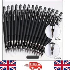 Image of 10 Pack Black Gel Pens | 0.5mm Fine Tip | Smooth Writing | Quick Dry Ink | Offic