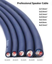 Image of Professional Loud Speaker Cable 2/4/6 Core 4N Oxygen-free Copper Wire Sheathed
