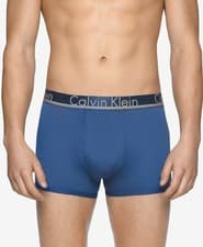 Image of CALVIN KLEIN COMFORT MICROFIBER 3-PACK TRUNK MEN'S UNDERWEAR BLUE#NB1360-NWT