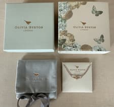 Image of Olivia Burton 3D Bee Bracelet Rose Gold BNIB Double Chain Adjustable Gift Boxed