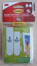Image of 3M Command Strips Medium & Large Picture Hanging Strips Value Pack