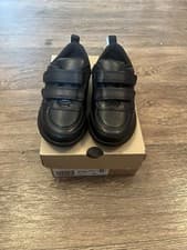 Image of Boys Clarks Hook & Loop School Shoes Scape Flare T 7.5 F New Boxed