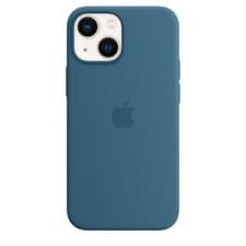 Image of Genuine / Official Apple iPhone 13 Mini Silicone MagSafe Case / Cover - Blue Jay
