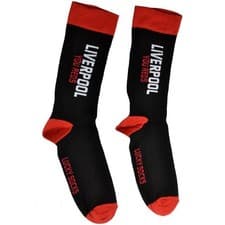 Image of Liverpool FC Childrens/Kids You Reds Socks4 UK-6.5 UK Black/Red BS6006