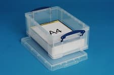 Image of Really Useful Boxes Large Clear Lidded Storage Box 5 Litre-84 Litre Multi-Pack