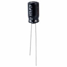 Image of Panasonic ECA1JHG470 47uF 20% 63V 105°c Radial Aluminium Electrolytic
