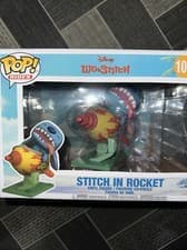 Image of Funko Pop! Rides Disney Lilo & Stitch. Stitch in Rocket #102. New in Box.
