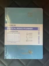 Image of Blue A5 Diary 2024-2025 Academic Planner, 12 Months, Weekly View