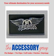 Image of New pop band music Aerosmith Aero Smith Aerosmiths ENAMEL PIN BADGE metal enamel