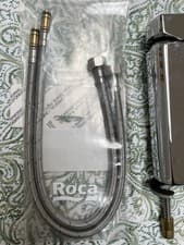 Image of Roca L90 Monobloc Smooth Mixer Tap with Tails