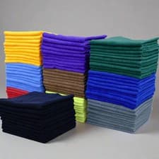 Image of 10 Pack Premium Seamless Edge Microfibre Cloths 40x40cm Various Colour Reusable