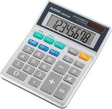 Image of Aurora DB453B 8-Digit Semi Desktop Calculator