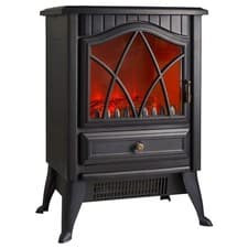 Image of VonHaus Electric Stove Heater 1800W Indoor Fireplace Log/Wood Burner LED Flames