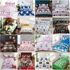 Image of Kids Duvet Quilt Cover Set Children Bedding Single Double Boys Girls 50+ Designs