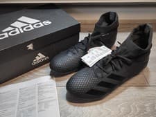Image of Adidas Predator 20.3 FG Mens Football Boots Triple Black Cleats UK 10 EF1634 NEW