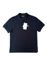 Image of Belstaff Dark Ink Men’s Short Sleeve Patch Logo Polo Shirt - L