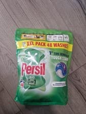 Image of Persil Bio 3-in-1 Washing Capsules Tough Stain And Sensitive Skin Pack Of 48