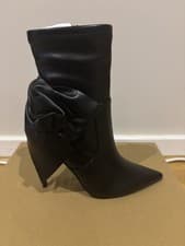 Image of Steve Madden Saline Bootie Black Size 4 Uk