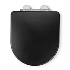 Image of Croydex Iseo Flexi Fix D Shaped Soft Close Toilet Seat Quick Release Button for