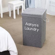 Image of Laundry Basket Dirty Washing Clothes Storage Folding Bin Bag Hamper With Lid