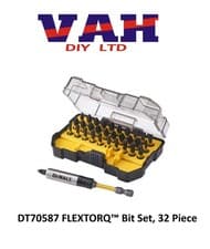 Image of DeWalt Impact FlexTorq 32 Piece Screwdriver Bit Set + Holder in Case DT70587T-QZ