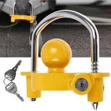 Image of High Security Hitch Lock Caravan Trailer Hitch Coupling Tow Ball Lock Universal