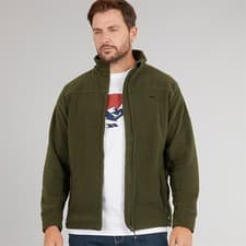 Image of Trespass Men’s Fleece Jacket with Full Zip & Pockets  Walking Trek Bernal