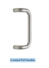 Image of PULL HANDLE door 315x60 mm CRANKED SINGLE POLISHED STAINLESS STEEL