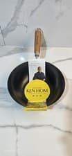 Image of Ken Hom 20cm Carbon Steel Mini Wok Non-Stick Wooden Handle New Kitchen
