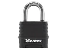 Image of Master Lock - Excell™ 4-Digit Black Finish Combination 50mm Padlock