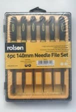 Image of Rolson 24615 Needle File Set 140 mm / 6 Pieces New Free P&P UK Seller