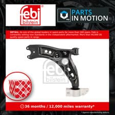 Image of Wishbone / Suspension Arm Front Lower, Left 39489 Febi Track Control 1K0407151AA