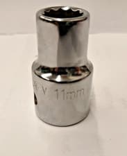 Image of DRAPER  EXPERT  1/2" DRIVE 11MM SOCKET 12 SIDED BI-HEX STANDARD DEPTH