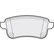 Image of Apec Blue Brake Pads - Rear PD3828 - For Renault Megane & Scenic - OE Quality
