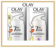 Image of Olay Total Effects Anti-Ageing 7In1 Gift Set: Day Cream Moisturiser 37Ml, Night