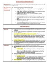 Image of OCR A Level Law Statutory Interpretation Guide