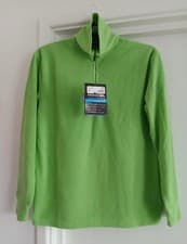 Image of Trespass Womens Green Fleece with 1/2 Zip UK Size XS Brand New