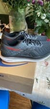 Image of Asics EvoRide 2 Mens UK 8 Black Electric Red Lace Up Running Shoes Trainers NEW