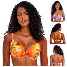 Image of Freya Miami Sunset Bikini Top Plunge Non-Padded Underwired Womens Swim 204902
