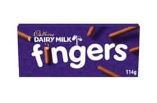 Image of Cadbury Dairy Milk Fingers Milk Chocolate Covered Biscuits 114g